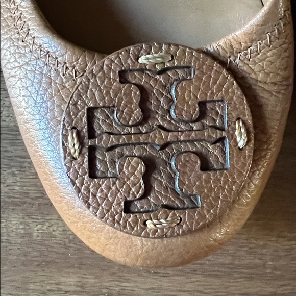 Tory Burch Tan Leather Flats - Picture 2 of 3